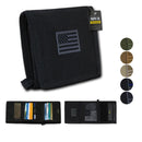 RAPDOM Men's Tri-Fold Wallet Non Stick Id Window 18 Compartment/Pocket-Serve The Flag 1 image