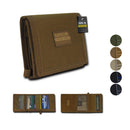 RAPDOM Men's Tri-Fold Wallet Non Stick Id Window 18 Compartment/Pocket-Serve The Flag 3 image