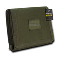 RAPDOM Men's Tri-Fold Wallet Non Stick Id Window 18 Compartment/Pocket-Serve The Flag