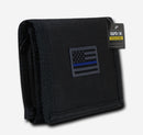 RAPDOM Men's Tri-Fold Wallet Non Stick Id Window 18 Compartment/Pocket-Serve The Flag 8 image