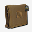 RAPDOM Men's Tri-Fold Wallet Non Stick Id Window 18 Compartment/Pocket-Serve The Flag 10 image