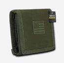 RAPDOM Men's Tri-Fold Wallet Non Stick Id Window 18 Compartment/Pocket-Serve The Flag 12 image