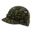 Rapid Dominance Military Camouflage Camo Gi Beanies With Visor Knit Watch Caps Hats-Serve The Flag