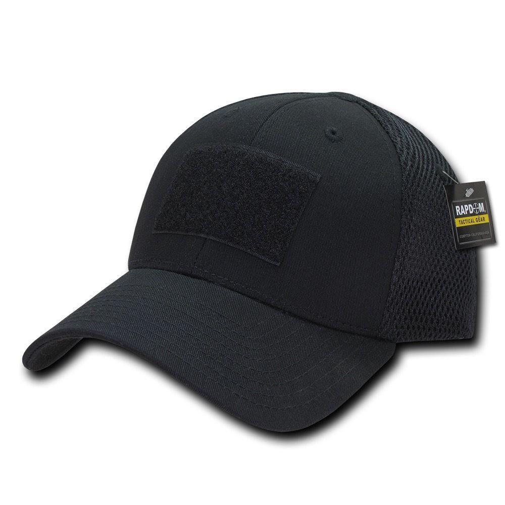 Rapdom Tactical Low Crown Air Mesh Tactical Caps Rapdom Tactical Low Crown Air Mesh Cap - 50/50 Cotton Polyester With Hook & Loop Patches Low Crown Mesh Baseball Cap
