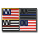 RAPDOM USA Flag Tactical Mini Rubber H&L Hook & Loop-Back Patch-Serve The Flag 2 image