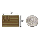 RAPDOM USA Flag Tactical Mini Rubber H&L Hook & Loop-Back Patch-Serve The Flag 3 image