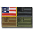 RAPDOM USA Flag Tactical Mini Rubber H&L Hook & Loop-Back Patch-Serve The Flag 1 image