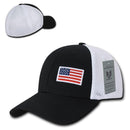 Rapid Aero Foam Flex USA Flag Military Mesh Baseball Cotton Caps Hats-Serve The Flag 3 image
