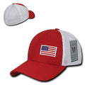 Rapid Aero Foam Flex USA Flag Military Mesh Baseball Cotton Caps Hats-Serve The Flag