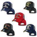 Rapid Dom Air Force Army Marines Navy Veteran Vets Military Baseball Hats Caps-Serve The Flag 2 image