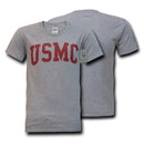Rapid Dominace USmc Marines Military T-Shirts Tees Cotton Heather Grey-Serve The Flag 2 image