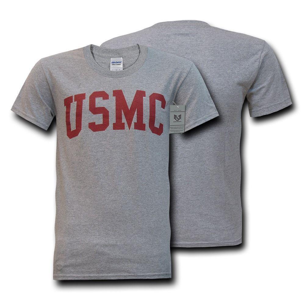 Rapid Dominace USmc Marines Military T-Shirts Tees Cotton Heather Grey