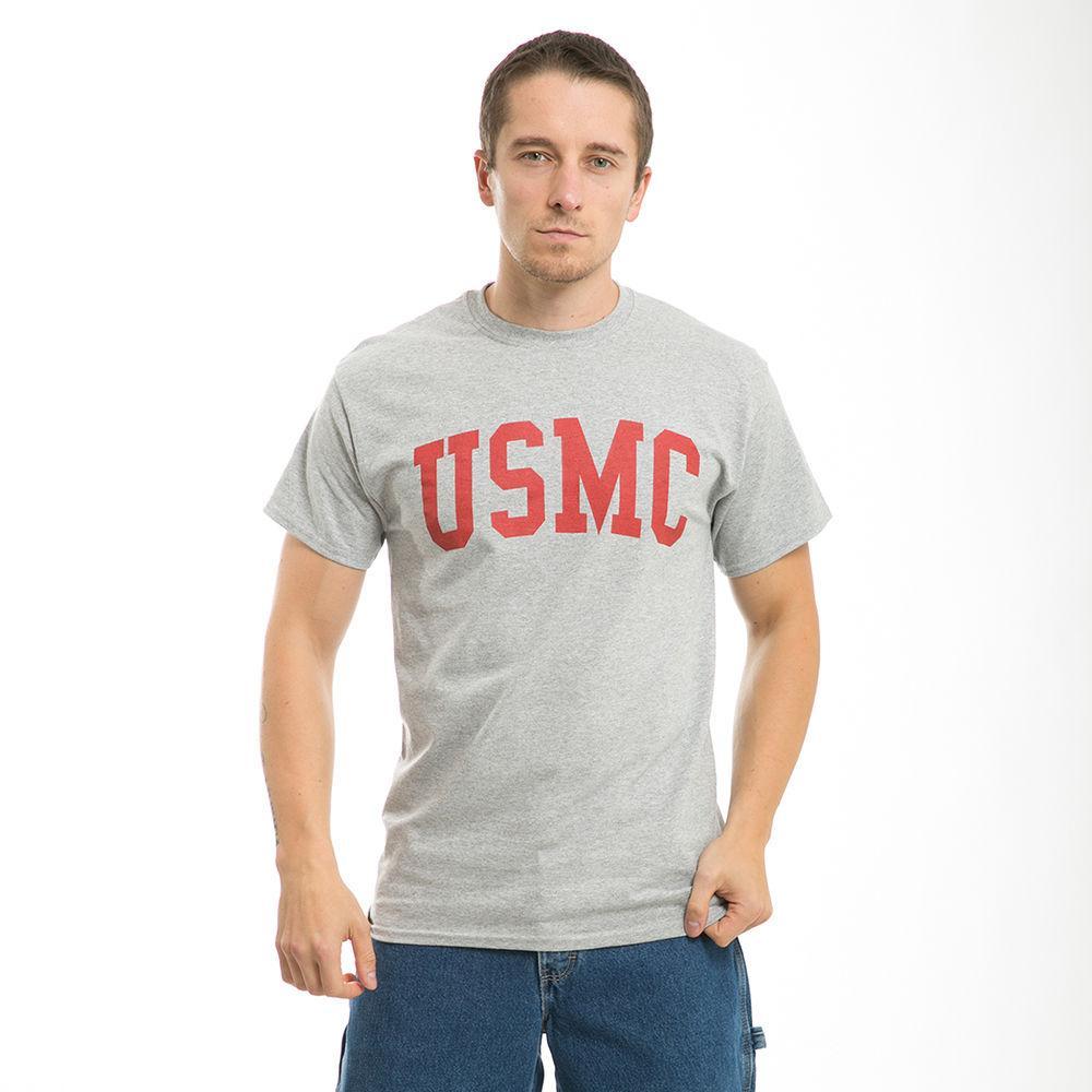 Rapid Dominace USmc Marines Military T-Shirts Tees Cotton Heather Grey