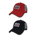 Rapid Dominance Ems Fire Department Thin Red Line US Flag Baseball Dad Caps Hats-Serve The Flag 2 image