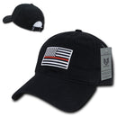Rapid Dominance Ems Fire Department Thin Red Line US Flag Baseball Dad Caps Hats-Serve The Flag 3 image