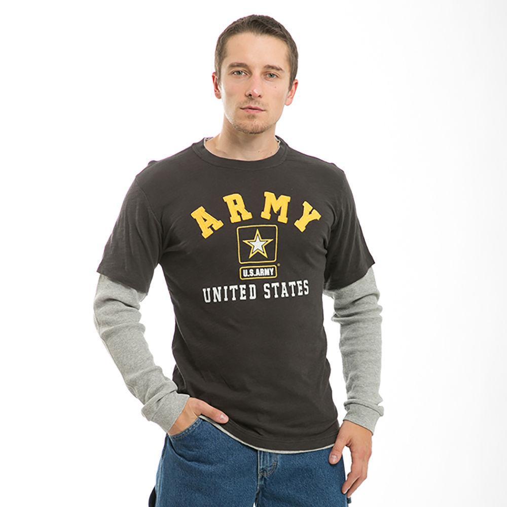 Rapid Dominance Men Long Sleeve Layered Tee Military Marine Army T-Shi