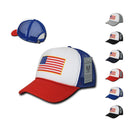 Rapid Dominance Patriotic USA Flag Classic Foam Mesh Trucker Caps Hats-Serve The Flag 2 image