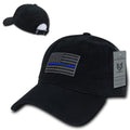 Rapid Dominance Cotton Polo Police Thin Blue Line US Flag Baseball Dad Caps Hats-Serve The Flag
