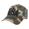 Rapid Dominance Relaxed 6 Panel Ripstop USA American Flag Dad Hats Caps-Serve The Flag