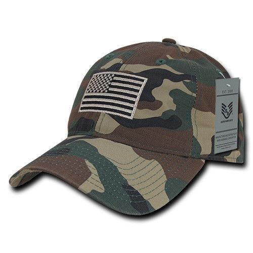 Rapiddominance Dad Hat - 100% Washed Cotton Embroidered US Flag Letters Cap, Stone Color, Adjustable