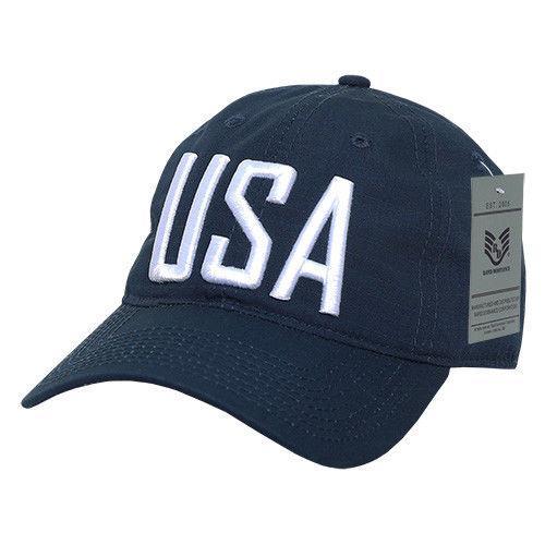 Rapid Dominance Relaxed 6 Panel Ripstop USA Flag Dad Hats Caps