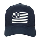 Rapid Dominance Rubber US Flag On 5 Panel Trucker Caps Hats-Serve The Flag 11 image
