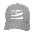 Rapid Dominance Rubber US Flag On 5 Panel Trucker Caps Hats-Serve The Flag 17 image