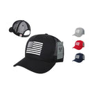 Rapid Dominance Rubber US Flag On 5 Panel Trucker Caps Hats-Serve The Flag 2 image
