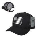 Rapid Dominance Rubber US Flag On 5 Panel Trucker Caps Hats-Serve The Flag 3 image