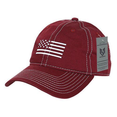 Rapid Dominance USA Flag Embroidered Patriotic Relaxed Baseball Caps H