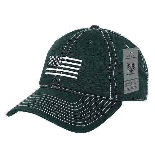 Rapid Dominance USA Flag Embroidered Patriotic Relaxed Baseball Caps H