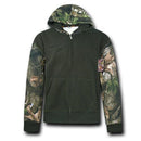 Rapid Hybricam Hunting Grey Bark Camouflage 2 Tone Zip Pullover Hoodie Jacket-Serve The Flag 2 image