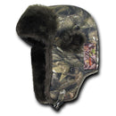 Rapiddom Hybricam Winter Trapper Hats Caps Cotton Camo Aviator Hunting Fishing-Serve The Flag 1 image