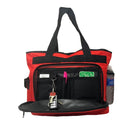 Large Tote Bags For Shopping Grocery Work Travel School W/ Organizer 16x14inch-Serve The Flag 1 image