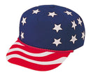 Red White Blue Stars USA Flag American Patriotic 5 Panel Hats Caps-Serve The Flag 2 image