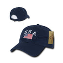 Relaxed USA Flag American Team Patriotic Washed Cotton Baseball Dad Cap Hats-Serve The Flag 14 image
