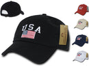 Relaxed USA Flag American Team Patriotic Washed Cotton Baseball Dad Cap Hats-Serve The Flag 2 image