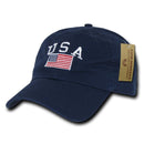 Relaxed USA Flag American Team Patriotic Washed Cotton Baseball Dad Cap Hats-Serve The Flag 10 image