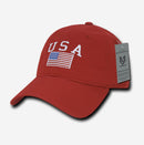 Relaxed USA Flag American Team Patriotic Washed Cotton Baseball Dad Cap Hats-Serve The Flag 5 image