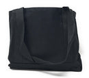 Reusable Grocery Shopping Totes Bags With Wide Bottom Gusset Black Plain-Serve The Flag 14 image