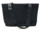 Reusable Grocery Shopping Totes Bags With Wide Bottom Gusset Black Plain-Serve The Flag 3 image