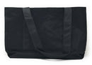 Reusable Grocery Shopping Totes Bags With Wide Bottom Gusset Black Plain-Serve The Flag 6 image