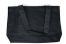 Reusable Grocery Shopping Totes Bags With Wide Bottom Gusset Black Plain-Serve The Flag 8 image