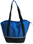 Large Big 18 x14inch Reusable Grocery Shopping Tote Bags Zippered Gym Sports School-Serve The Flag 1 image