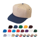 1 Dozen Blank Two Tone 5 Panel Baseball Cotton Twill Braid Hats Caps Wholesale Bulk-Serve The Flag 2 image