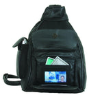 Women's Genuine Leather Backpack Rucksack Bag Purse Organizer Work School Travel-Serve The Flag 2 image