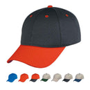 Bullet Hole Mesh 6 Panel Low Crown Air Vent Fabric Baseball Hats Caps-Serve The Flag 2 image
