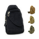 Empire Cove Canvas Cotton Crossbody Sling Bag Backpack Chest Shoulder Bag 1 image