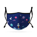 Cute Face Masks for Kids Child Adjustable Boys Girls Ages 3 to 9 Cotton Poly Washable Reusable 2 Layer Pocket Filter-Serve The Flag 13 image