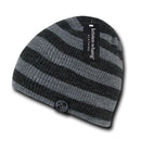 Striped Design Soft Double Lined Cuffed Uncuffed Beanies Caps Hats Winter-Serve The Flag 1 image
